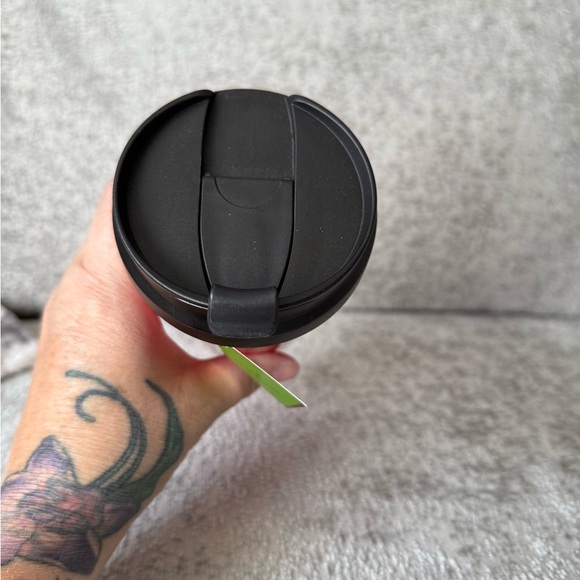 Kate Spade Bah Hum Bug Red and Gold Thermal Travel Mug - Picture 3 of 3